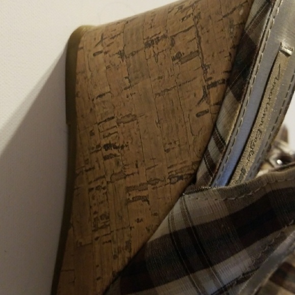 Plaid wedge heels - Picture 2 of 5